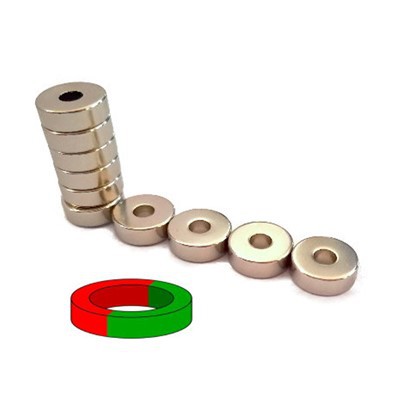 Round B'Toqba Straight Ring Standard N35 Kalamiti NdFeB qawwija